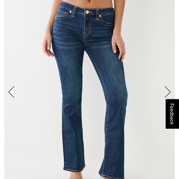 True Religion Becca Mid Rise Boot Cut Jeans NWT - Picture 2 of 11